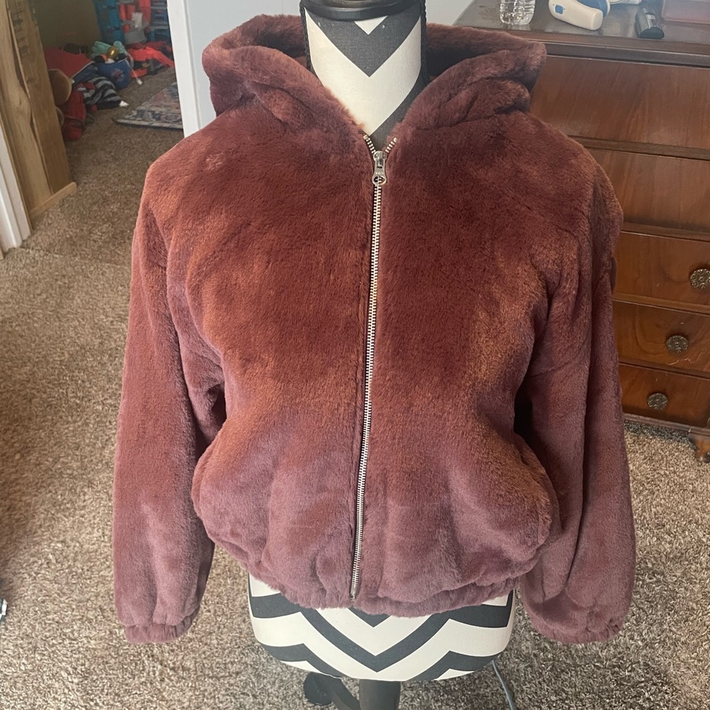 Nordstrom BP fur jacket